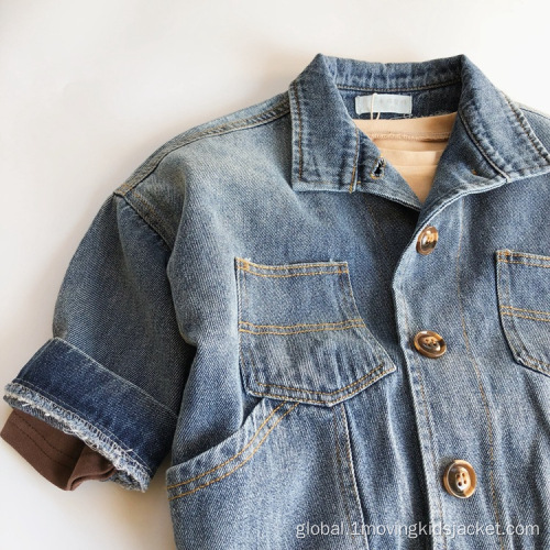 Kid'S Embroidery Jacket Children's Denim Jacket Spring And Autumn Factory